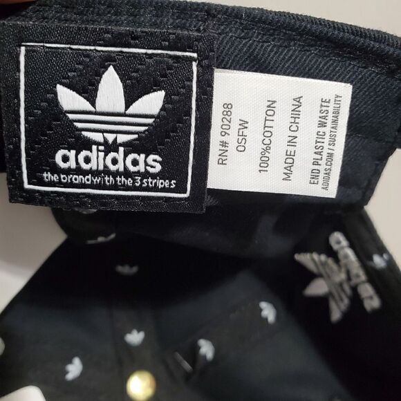 Adidas Originals Women Black Forum Strapback Cap Adjustable Hat NWT OSFA 5150896 - Picture 10 of 10